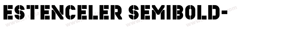 Estenceler SemiBold字体转换